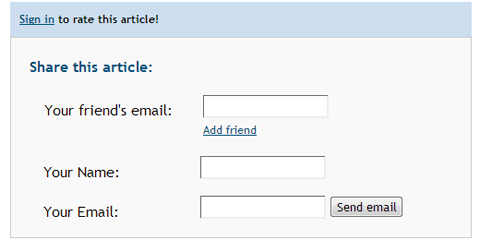 If you're not signed in, you'll see this "Share" box