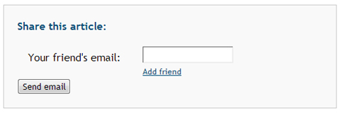 If you are signed in, then you'll see this "Share" box instead