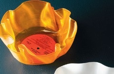 1953 vinyl record bowls