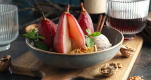 Blushing Cranberry Pears