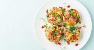 Breakfast bacon spinach and egg muffins