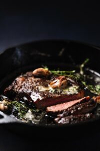 Butter-basted steak