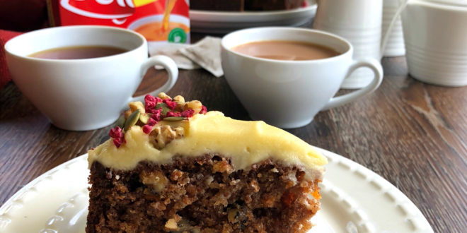 Carrot Pineapple Cake paired with Bell Original Tea