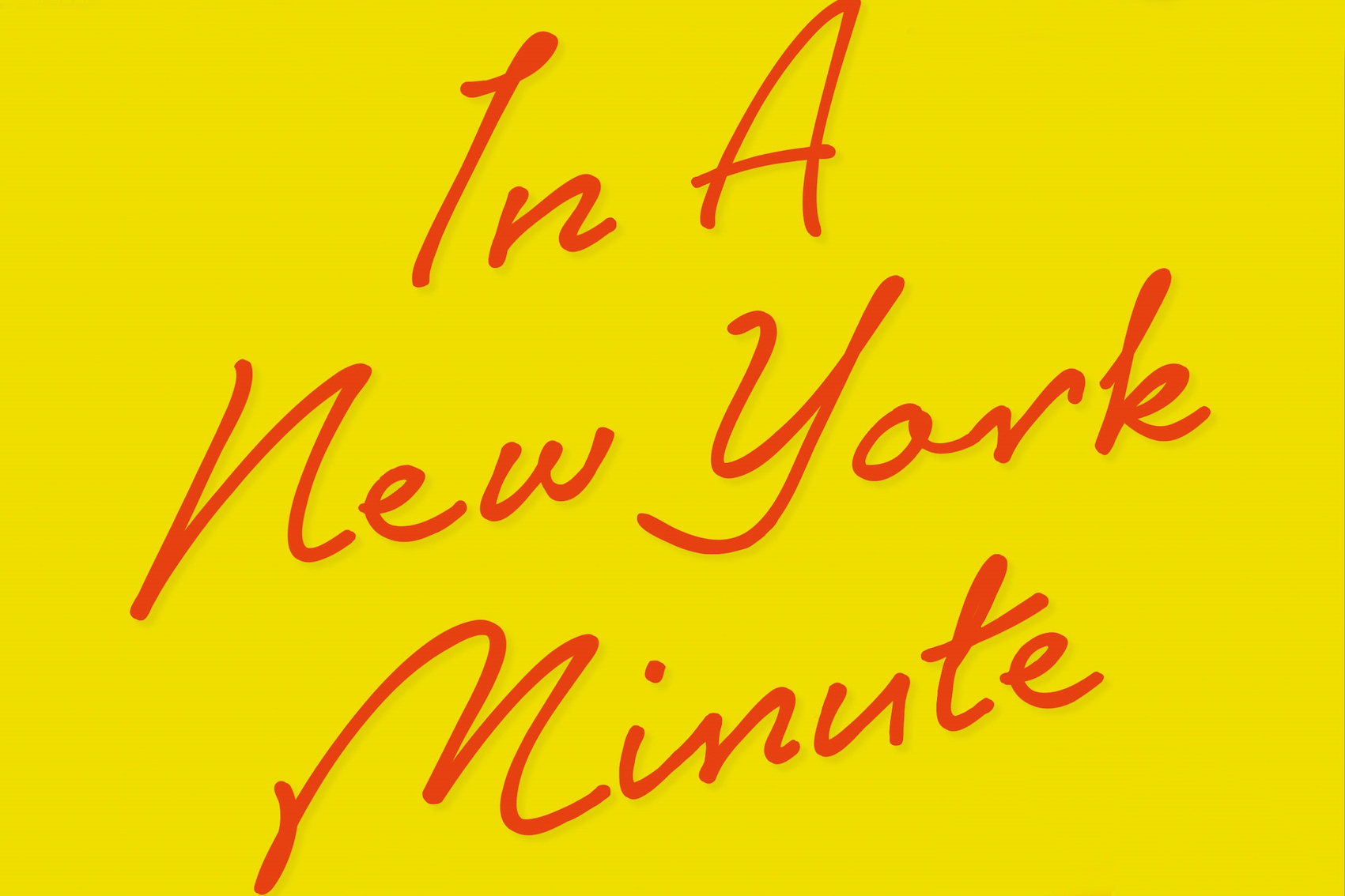 COMP CLOSED Book Giveaway In a New York Minute GrownUps New Zealand