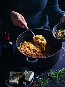 Lahanorizo - Cabbage, leek & rice stew