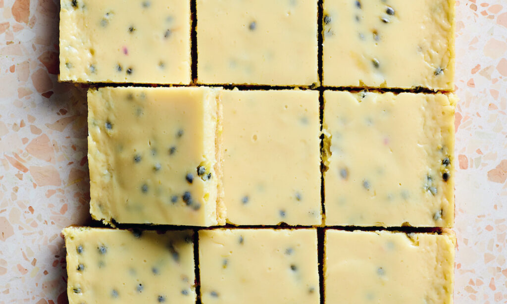 Lemon & Passionfruit Slice