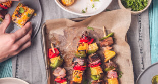Pineapple Beef Teriyaki Kebabs