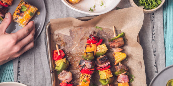 Pineapple Beef Teriyaki Kebabs