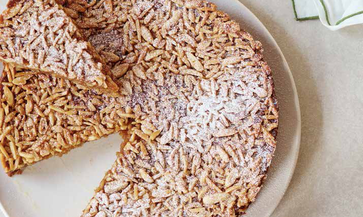 Portuguese Carmelised Almond Tart