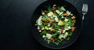 Rocket, Apple, and Walnut Salad