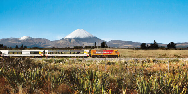 Ruapehu by Rail Northern-Explorer Leaving-National-Park