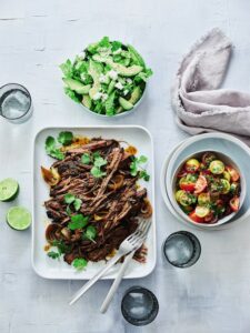 Slow-cooked Mexican brisket