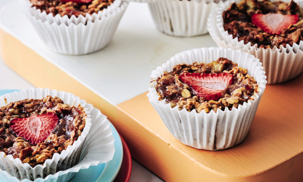 Strawberry cereal breakfast muffins