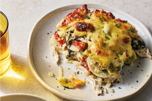 Tuscan Chicken Potato Bake