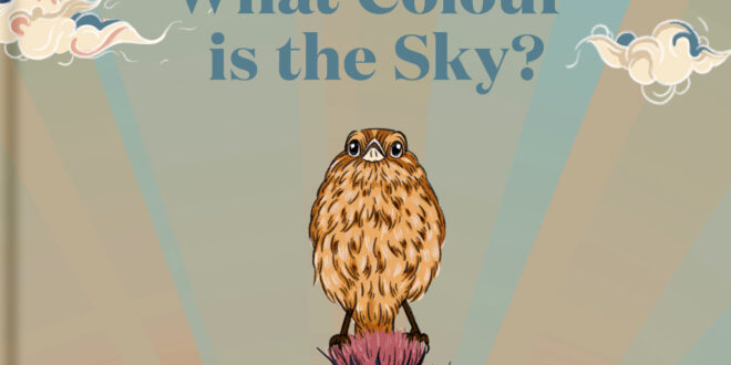 What colour is the sky