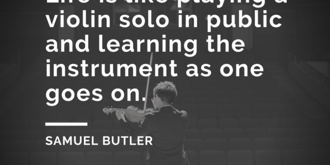 quote violin Samuel Butler